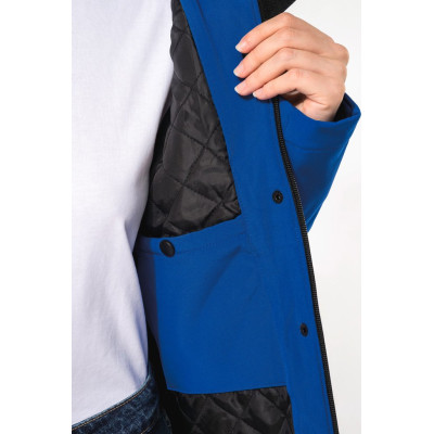 Ladies’ hooded softshell lined parka